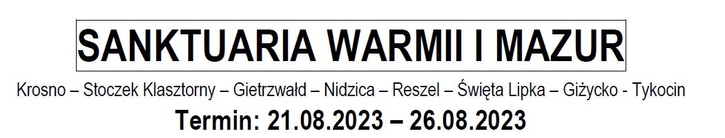 2026 05 06 Sanktuaria Warmii Mazur
